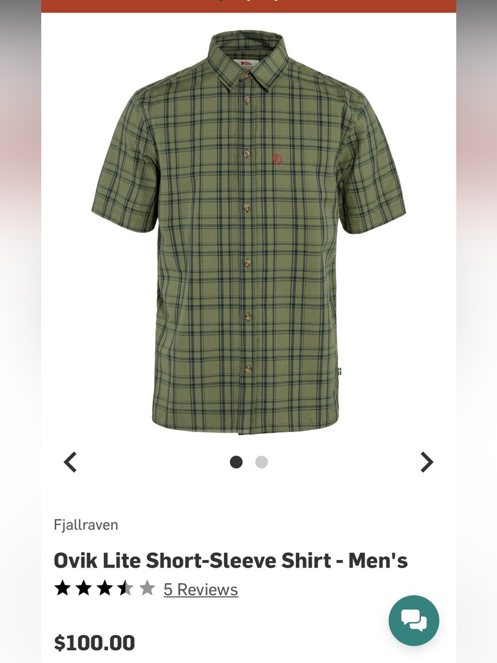 Ovik Lite Short-Sleeve Shirt - Men's Large